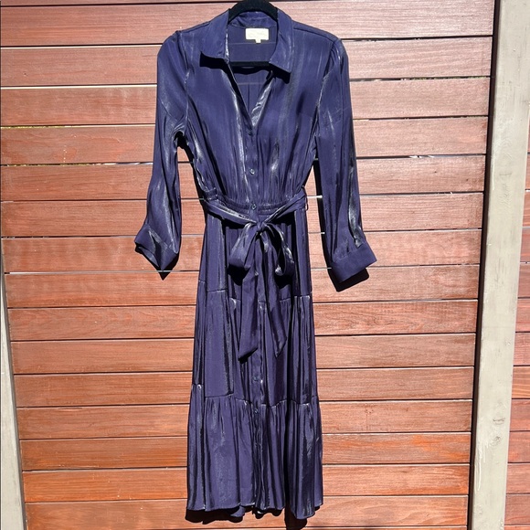 MELLODAY Dresses & Skirts - Elegant Shiny Navy Blue Women's Dress